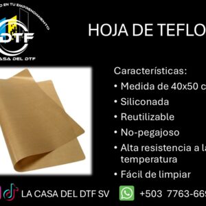 Hoja de teflón