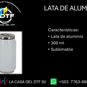 Lata de Aluminio de 300 ml.