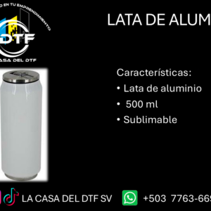 Lata de Aluminio de 500 ml